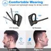 New Bee Bluetooth Earpiece V5.2 Wireless Bluetooth Headset 24Hrs Talktime CVC8.0 Dual Mic Noise Cancelling for iPhone/Android/Driver/Business/Office(Black) view 4