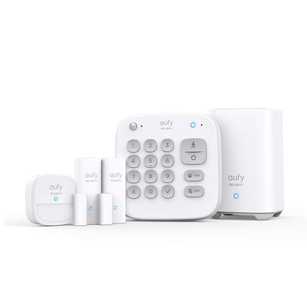 Eufy Security 5-Piece Home Alarm Kit, Home Security System, Keypad, Motion Sensor, 2 Entry Sensors, Home Alarm System, Control from The App, Links with HomeBase-Connected Devices (Renewed)