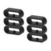 6-Pack Fastener Rings Compatible with Garmin Vivoactive 6 5 3/Forerunner 645 245 45 55 165/Venu Sq Sq2/Vivomove/Fenix 7S 6S 5S Band Keeper, Silicone Replacement Watch Band Loop/Holder/Clips view 1