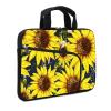 11.6" 12.2 inches Laptop Sleeve Chromebook Case Ultrabook Case Notebook Sleeve Tablet Case Neoprene Handle Sleeve for Men Women, Two Pockets Fit Apple MacBook Air Samsung Acer HP(Sunflowers) view 1