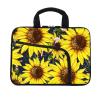 11.6" 12.2 inches Laptop Sleeve Chromebook Case Ultrabook Case Notebook Sleeve Tablet Case Neoprene Handle Sleeve for Men Women, Two Pockets Fit Apple MacBook Air Samsung Acer HP(Sunflowers) view 2