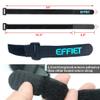 12 Packs Fastening Cord Wrap 1 x 24 Inches Hook and Loop Cinch Straps, EFFIET Adjustable Adhesive Extension Hose Storage Strap, Securing Bike Sleeping Bag for Yoga Mat view 2
