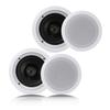 Pyle PDIC1661RD 6.5 Inch 200 Watt in Ceiling Wall Speakers 2 Way Flush Mount Home Indoor Stereo Speaker System Pair, White (2 Pairs) view 2