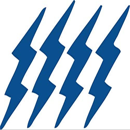 Blue Decaltor Lightning Bicycle - Laptop Stickers - 5" Vinyl Decal -Funny Laptop, Phone, Tablet Vinyl Decal Sticker,Bumper Sticker,Sport Helmet