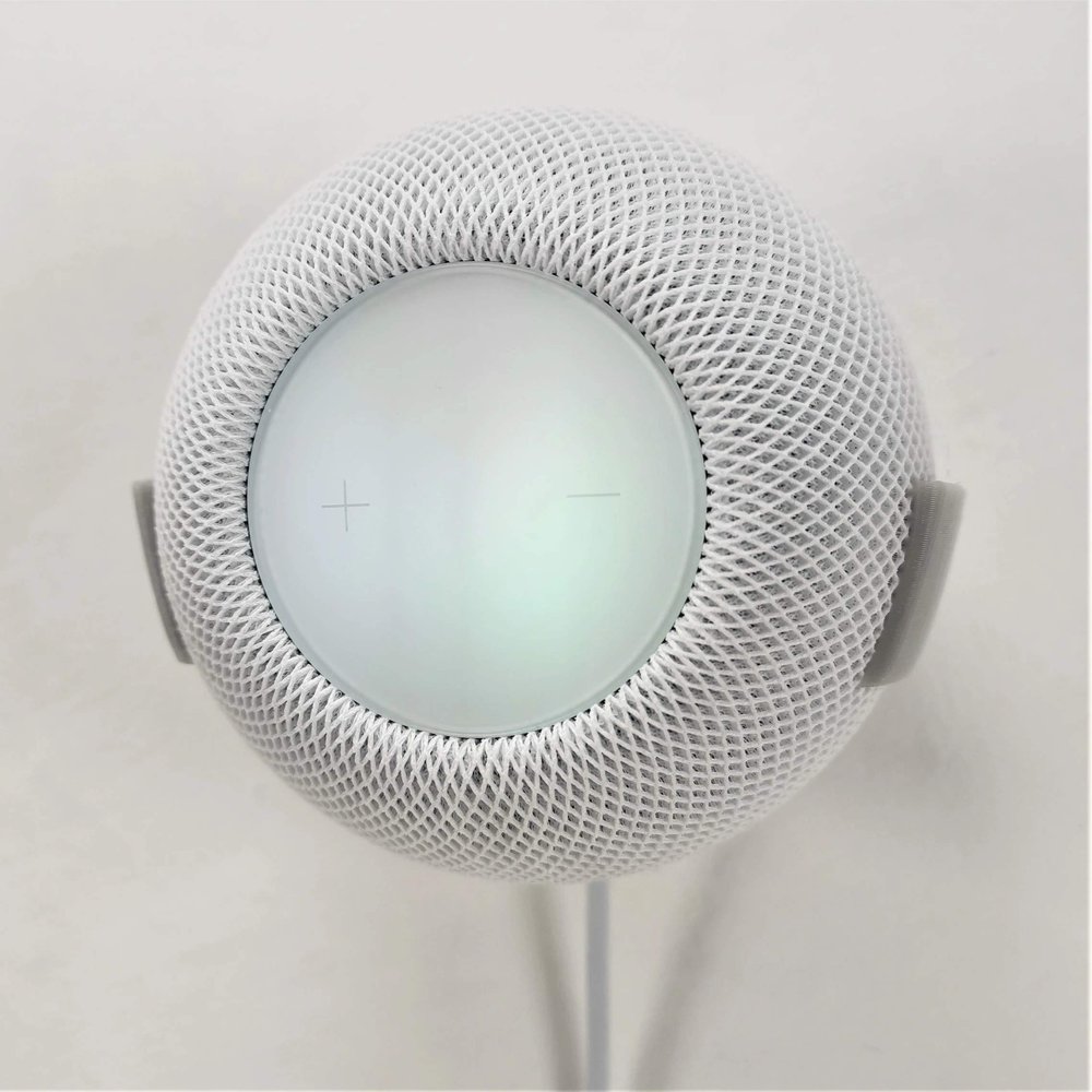 3D Cabin HomePod Mini Wall Bracket Wall Mount Holder Holster for Apple Grey