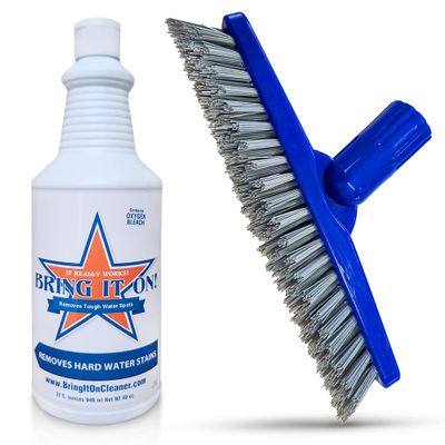 Bring It On Cleaner 32 Ounce Plus Grout Brush Cleaner | Scrub Tile Free of Dirt and Grime | Clean Grout Lines Quickly With Ease