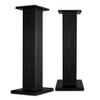 Audio Stand Audio shelf bracket Solid wood floor-standing speaker stand Black desktop shelf Home audio stand Strong and durable Sound surround Audio Stand ( Color : Black , Size : 23*30*60cm ) view 1