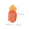 Carrot Shaped Silicone Wall Holder for Bathroom and Dorm Use view 2