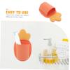 Carrot Shaped Silicone Wall Holder for Bathroom and Dorm Use view 3