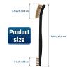 Accmor Scratch Brush Set for Gun Cleaning, Double-Ended Wire Bristle Brushes 9 Packs, All Purpose Gun Cleaner Kit, Handy Brass Scrub for Cleaning Welding Slag/Paint/Rust/Dirt view 2