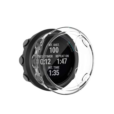 for Garmin Forerunner 45/ Swim 2 Case, Replacement Screen Protector Case Cover Plating Process TPU Shockproof Case Guard Thin Bumper Shell for Forerunner 45/ Swim 2 Watche (Clear)