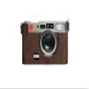 Handmade Genuine Real Leather Half Camera Case Bag Cover for Leica CM Coffee Color view 1