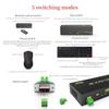 eKL HDMI KVM Switch 4 in 2 Out Dual Monitor Extended Display 4K@60Hz 4:4:4 with Audio and USB 2.0 Hub Sharing PC Monitor Keyboard Mouse Switcher view 3