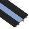 Cable Coach FK1875SW1 PVC Floor Cable Tidy Semicircular Cable Bridge for up to 3 Cables/Width 7.5 cm Length 1 m Colour: Black view 3