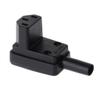 HELYZQ 90 Degree Angled IEC 320 C13 Female Plug AC 10A 250V Power Cord Cable Connector view 4