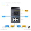 Cudy 2 Channel Gigabit PoE Injector, 10/100/1000Mbps, 2 Gigabit Input, 2 PoE Output, 2 x 30 watts PoE Adapter, Wall-Mount, Comply with 802.3at / 802.3af, 48V view 2