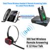 INNOTALK Remote Answering Wireless Headset for Polycom VVX101, VVX 201, VVX 301, VVX 311, VVX 401, VVX 411, VVX 501, VVX 601, Any VVX - Includes EHS Cable for Poly view 2