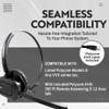 INNOTALK Remote Answering Wireless Headset for Polycom VVX101, VVX 201, VVX 301, VVX 311, VVX 401, VVX 411, VVX 501, VVX 601, Any VVX - Includes EHS Cable for Poly view 4