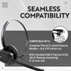 INNOTALK Wireless Headset for Computer and Compatible with Polycom VVX300, VVX310, VVX400, VVX410, VVX500, VVX600, VVX1500 Phone(Explorer) view 3
