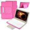 DETUOSI Universal 8.0 inch Android Tablet Case with Keyboard, Removable Wireless Bluetooth Keyboard + PU Leather Folio Book Cover + Stand, Travel Portable Sleeve for iOS/Android/Windows System Tablet view 1