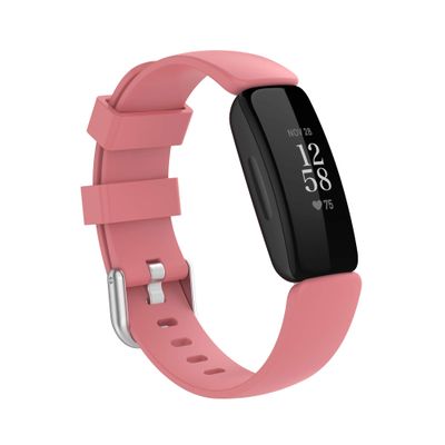 FitTurn Band Compatible with Fitbit Inspire 2 Bands, Replacement Accessory Soft Silicone Band Women Men for Inspire 2 Activity Tracker Wristbands in 10 Colors with Metal Clasp Fastener (Red)