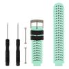 honecumi Bands Compatible with Garmin Approach S20/ S5/ S6/Forerunner 220/230/ 235/235Lite/ 620/630/ 735/735XT Smart Watchband Wrist Band Strap for Men Women Soft Silicone Colorful Band-Mint/Black view 1