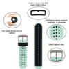 honecumi Bands Compatible with Garmin Approach S20/ S5/ S6/Forerunner 220/230/ 235/235Lite/ 620/630/ 735/735XT Smart Watchband Wrist Band Strap for Men Women Soft Silicone Colorful Band-Mint/Black view 3