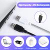 Mudder 2 Pieces USB LED Light for Laptop Keyboard Light Gooseneck Computer Lamp Flexible Stick Dimmable LED Lamp Touch Switch for Reading Book(Black, Silver) view 2
