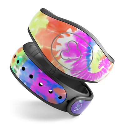 Design Skinz Spiral Tie Dye V1 - Skin Decal Vinyl Full-Body Wrap Kit Compatible with The Disney MagicBand 2.0 (Disney MagicBand 2.0 Not Included)