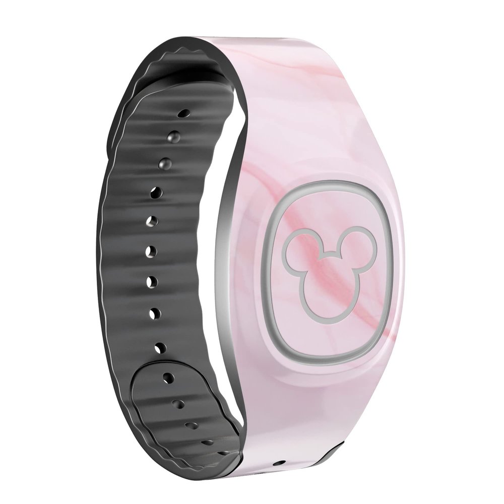 Design Skinz Marble Surface V1 Pink - Skin Decal Vinyl Full-Body Wrap Kit Compatible with The Disney MagicBand 2.0 (Disney MagicBand 2.0 Not Included)