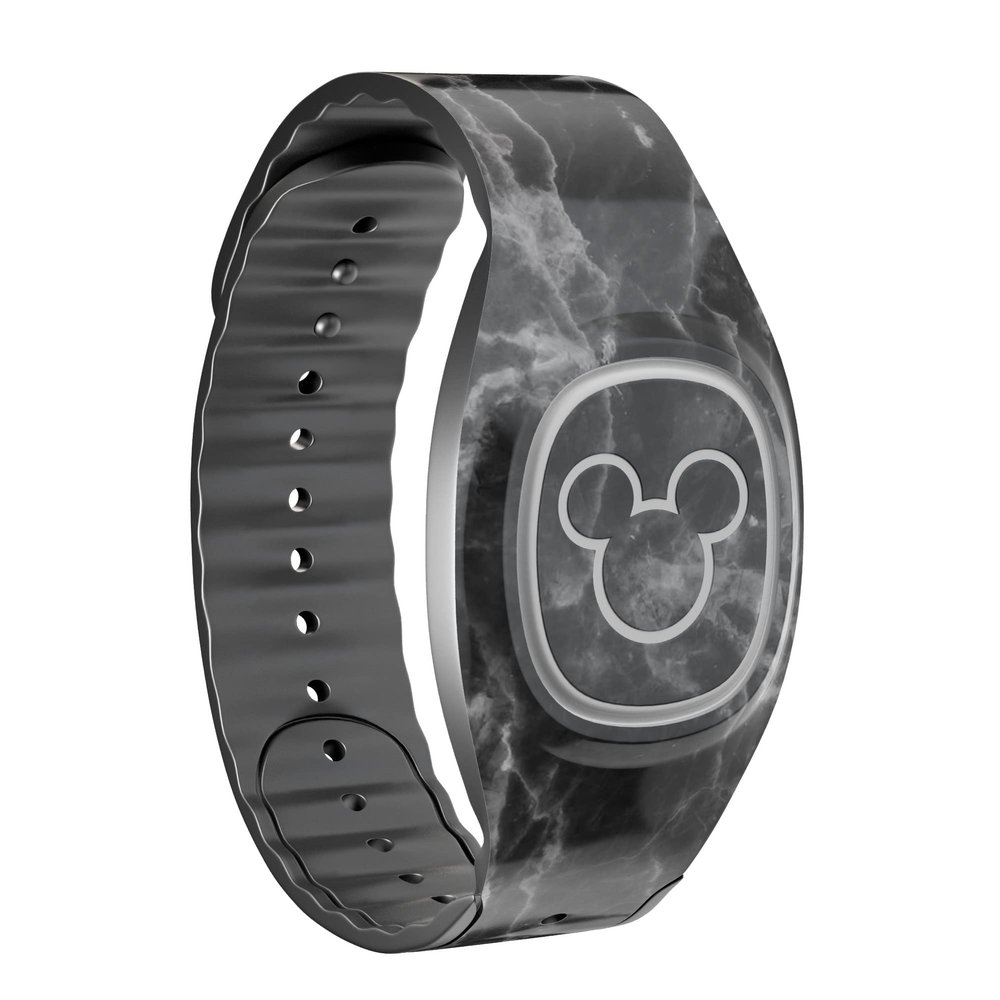 Design Skinz Smooth Black Marble - Skin Decal Vinyl Full-Body Wrap Kit Compatible with The Disney MagicBand 2.0 (Disney MagicBand 2.0 Not Included)