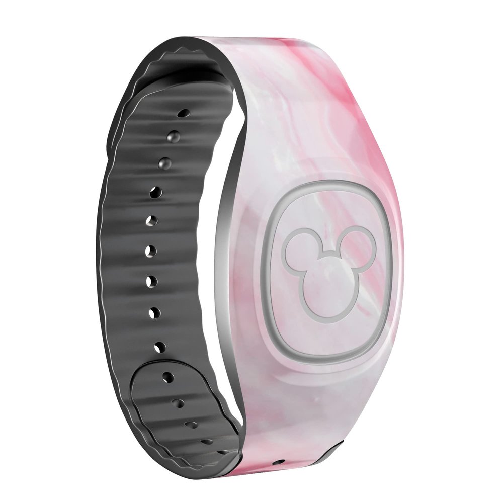 Design Skinz Marbleized Pink Paradise V6 - Skin Decal Vinyl Full-Body Wrap Kit Compatible with The Disney MagicBand 2.0 (Disney MagicBand 2.0 Not Included)