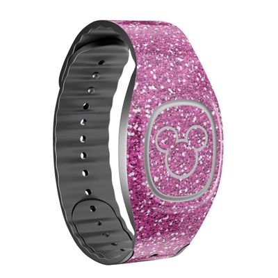 Design Skinz Sparkling Pink Ultra Metallic Glitter - Skin Decal Vinyl Full-Body Wrap Kit Compatible with The Disney MagicBand 1.0 (Disney MagicBand 1.0 Not Included)