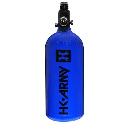 HK Army 48ci/3000psi Aluminum Compressed Air HPA Tank - Refillable High Pressure System for Paintball & Airsoft Gear - Blue