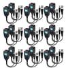 DeguangXin Passive Video Balun 12 Pairs HD-CVI/TVI/AHD Passive Video Balun with Power Connector and RJ45 CAT5 Data Transmitter BNC Twisted Pair view 2