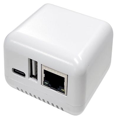 AllAboutAdapters Dual-Mode USB Print Server for Sharing USB Printer Through LAN Local Network