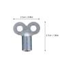 DOITOOL 10 Pcs Metal Radiator Valve Keys, Square Socket Bleed Hole Key Radiator Keys, Water Tap Switch Bleed Key, Plumbing Bleeding Key Air Plumbing Tool (Silver) view 4