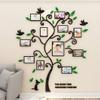 3D Tree Wall Stickers - Family Tree Wall Decor Black Trunk Picture Frame DIY Photo Frame Decals Family Frames Living Room (Green, X-Large) view 1