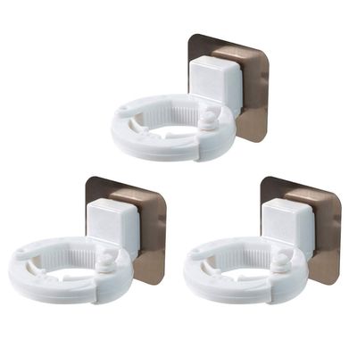 Shower Gel Bottle Bracket Wall-Mounted Storage Rack Set of 3 and Easy to Assemble