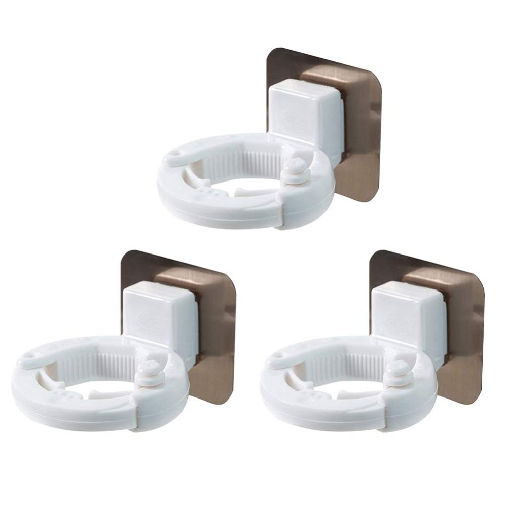 Shower Gel Bottle Bracket Wall-Mounted Storage Rack Set of 3 and Easy to Assemble