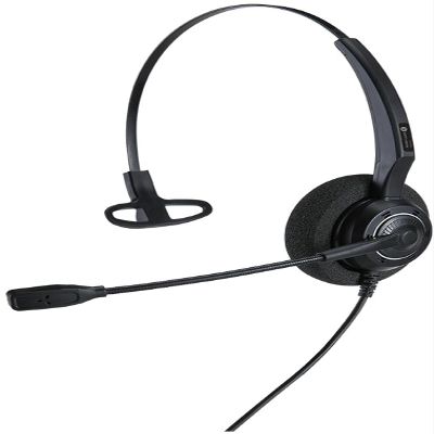Alcatel-Lucent Enterprise AH 11G Telephone Headset RJ09 Plug Corded On Ear Black