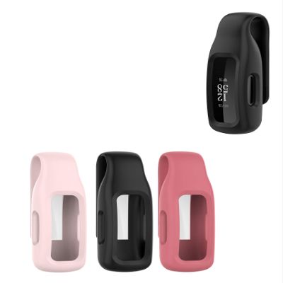 Lemspum Compatible Lightweight Clip Holder Case Replacement for Fitbit Inspire 2/Inspire 3/Ace 3 Fitness Tracker (3 Packs: Black+Coral+Pink)