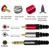 6.35 mm to 2RCA Cable 6 ft,Yeung Qee 6.35mm 1/4 inch Male TRS Stereo Plug to RCA Male Audio Y Splitter Cable Insert Cord (6FT/2M) view 2