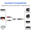 6.35 mm to 2RCA Cable 6 ft,Yeung Qee 6.35mm 1/4 inch Male TRS Stereo Plug to RCA Male Audio Y Splitter Cable Insert Cord (6FT/2M) view 3