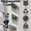 Reusable Fire Escape Ladder 3 Story 24 Foot | Made in USA Escape Ladders for 3-Story Homes | Compact | Lightweight & Portable | Fire Ladder Rope Multi-Functional & Weather Resistant view 3