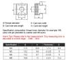 Dreneco M5 Cage Nuts, Mounting Cage Nuts for Server Rack & Cabinet view 4