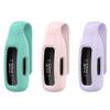 BabyValley Clip Compatible with Fitbit Inspire 2 Clips with Steel Sheet, Solid Color Silicone Tracker Accessory Clip for Inspire 2 (Teal&Pink&Purple) view 1