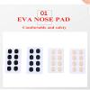 100 Pair Acetate Nose pad high Viscosity EVA Material Soft Non-Clip for Adult and Child Eyewear Accessories by dhoptical (Black, Thickness 1.0 MM) view 3