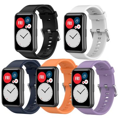 Compatible for Huawei Watch FIT Band, YOUkei Sport Silicone Replacement Sport Straps Soft Wristbands Compatible for Huawei Watch FIT Bluetooth SmartWatch (5 Pack)