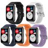 Compatible for Huawei Watch FIT Band, YOUkei Sport Silicone Replacement Sport Straps Soft Wristbands Compatible for Huawei Watch FIT Bluetooth SmartWatch (5 Pack) view 1